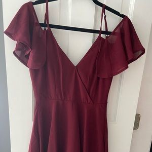 Charlotte Russe wine formal dress